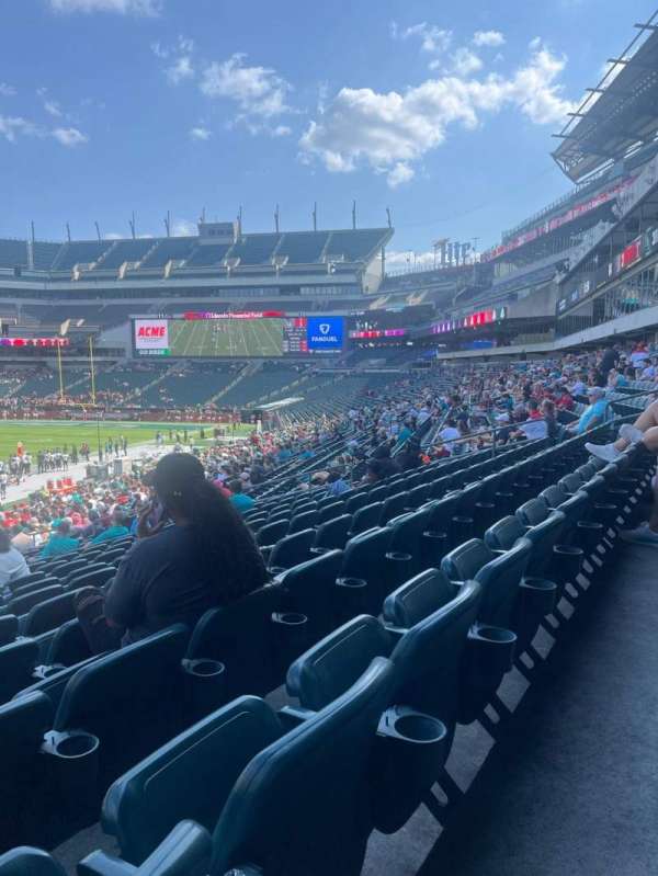 Lincoln Financial Field, section: 136, row: 29, seat: 23