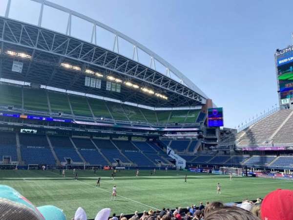 Lumen Field, section: CHR110, row: M, seat: 14-16