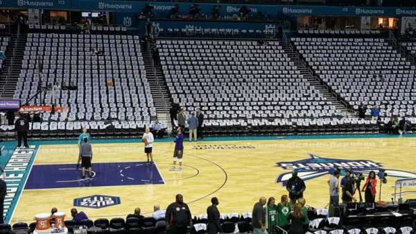 Spectrum Center, section: 106, row: R, seat: 9