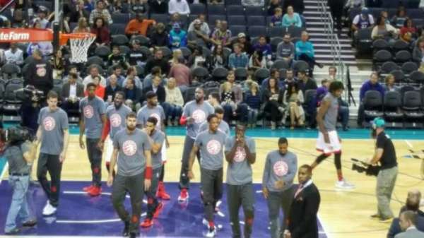 Spectrum Center, section: 106, row: R, seat: 9