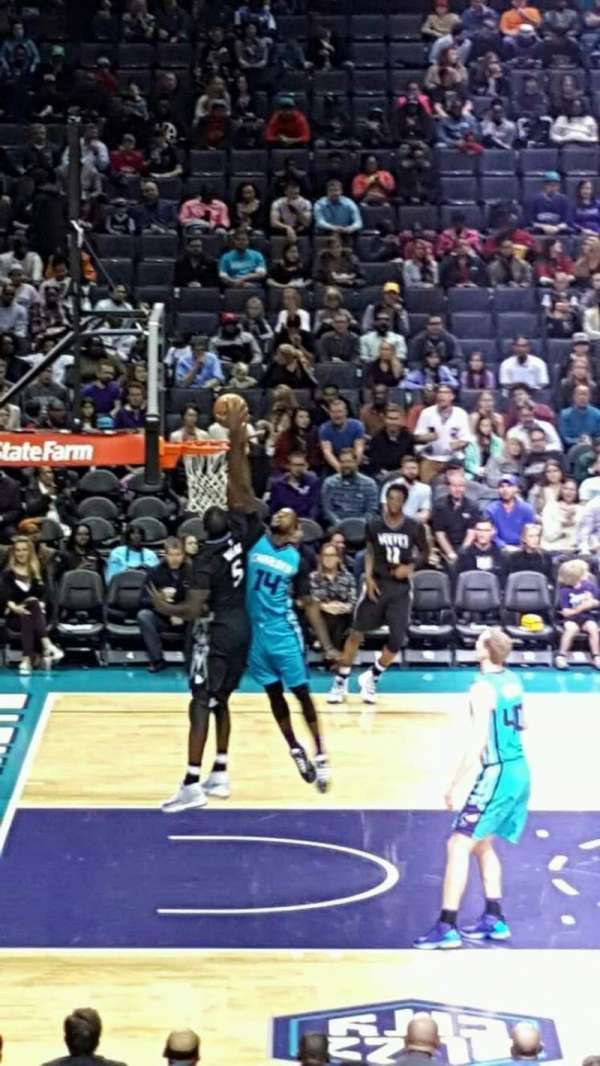 Spectrum Center, section: 106, row: R, seat: 9