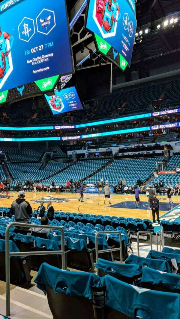 Spectrum Center, section: 112, row: J, seat: 17