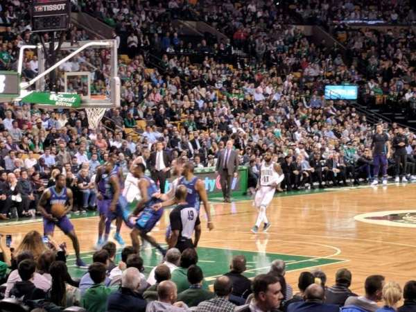 TD Garden, section: 15, row: 5, seat: 3