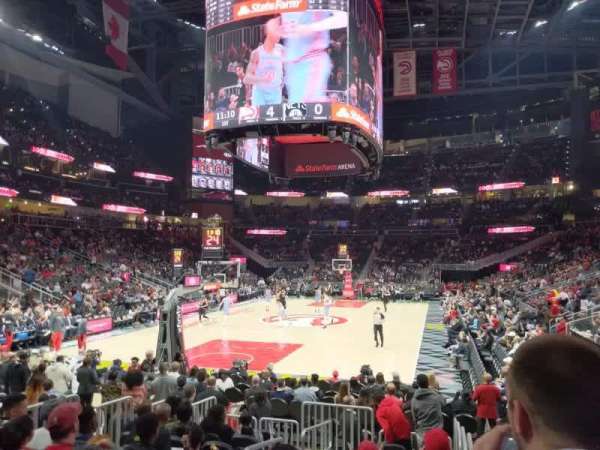 State Farm Arena, section: 112, row: b, seat: 10