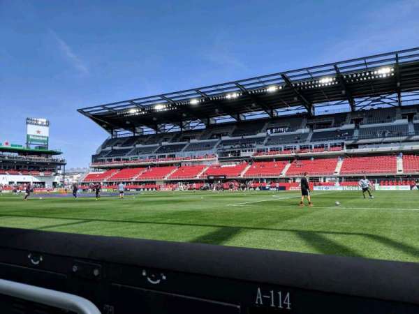 Audi Field, section: F22, row: 1, seat: 14