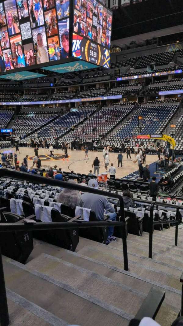 Ball Arena, section: 144, row: 13, seat: 22