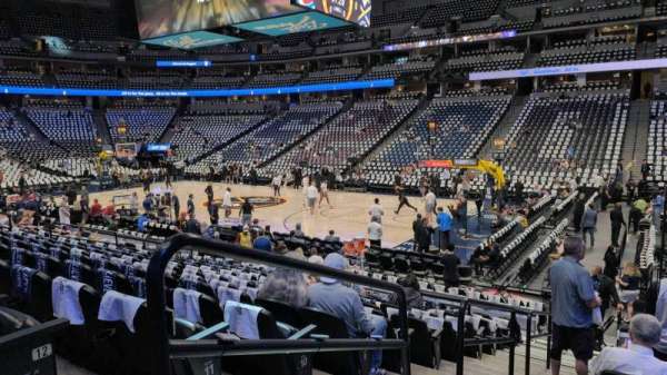 Ball Arena, section: 144, row: 13, seat: 22