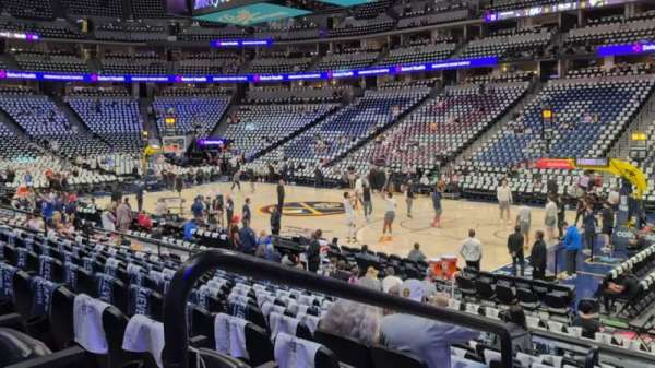Ball Arena, section: 144, row: 13, seat: 22