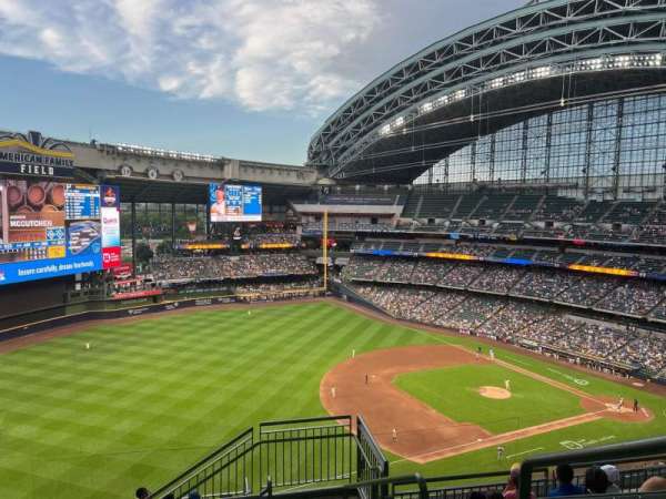 American Family Field, section: 434, row: 13, seat: 1