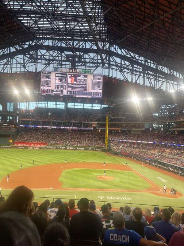 Globe Life Field, section: 109, row: 10, seat: 11