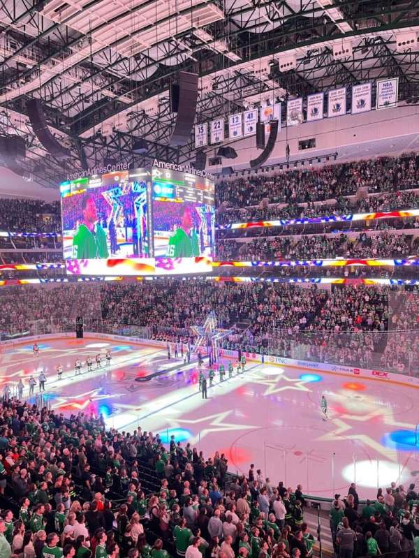 American Airlines Center, section: 206, row: A, seat: 9