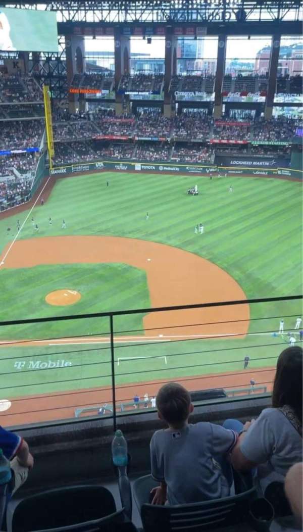 Globe Life Field, section: 316, row: 3, seat: 8