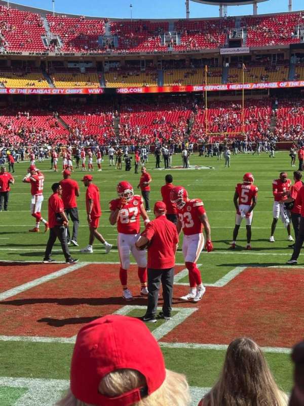 Arrowhead Stadium, section: 127, row: 1, seat: 17