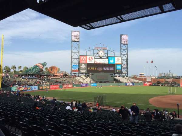 Oracle Park, section: 124, row: 32, seat: 9