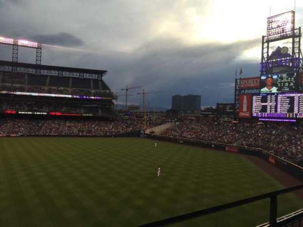Coors Field, section: 205, row: 1, seat: 6