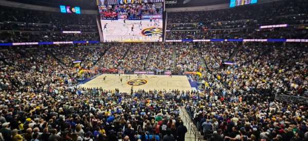 Ball Arena, section: 230, row: 1, seat: 3