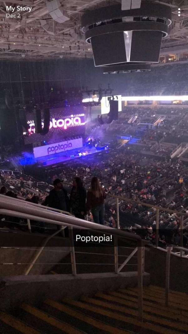 SAP Center, section: 212, row: 7, seat: 17