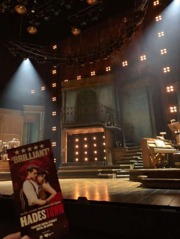 Theatre Royal Sydney, section: Stalls, row: AA, seat: 24