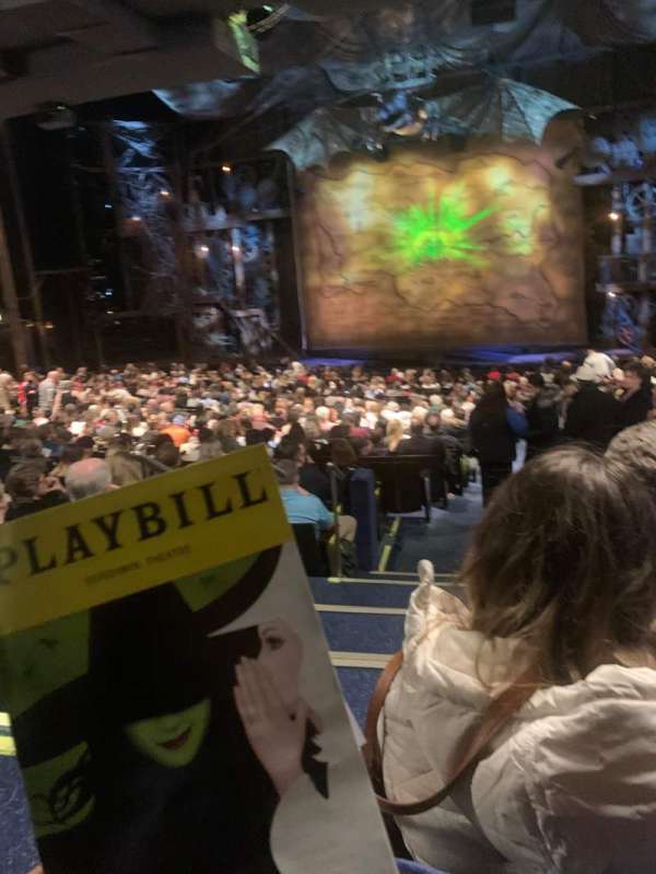 Gershwin Theatre, section: Orchestra R, row: W, seat: 2