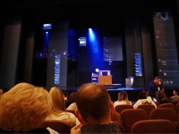 Music Box Theatre, section: Orchestra C, row: G, seat: 105