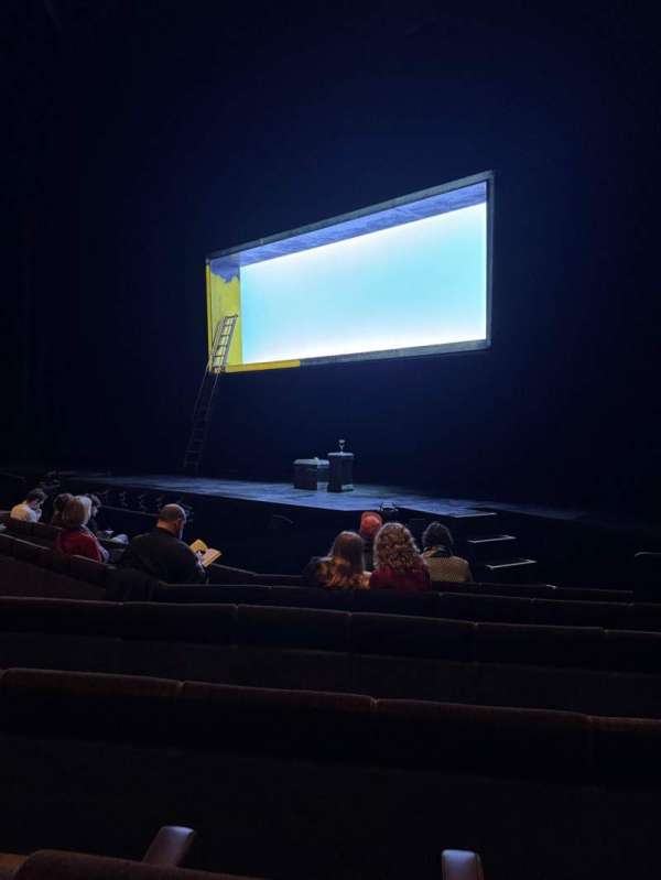 Barbican Theatre, section: Stalls, row: F, seat: 4