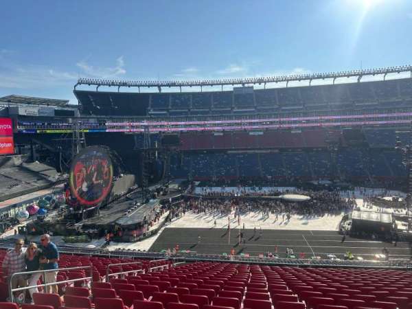 Gillette Stadium, section: CL10, row: 22, seat: 12-15