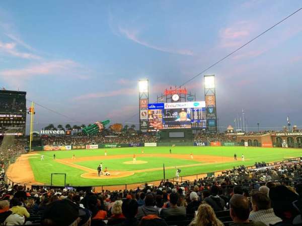 Oracle Park, section: 114, row: 30, seat: 9