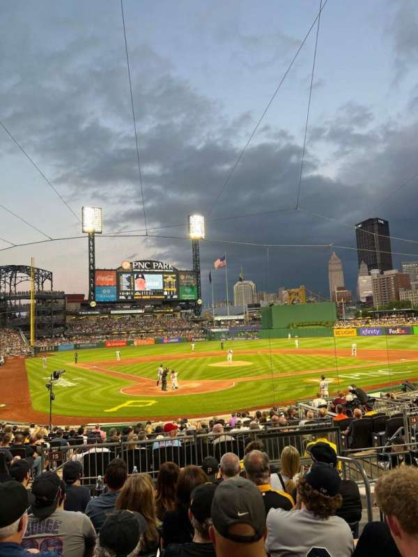 PNC Park, section: 115, row: G, seat: 4