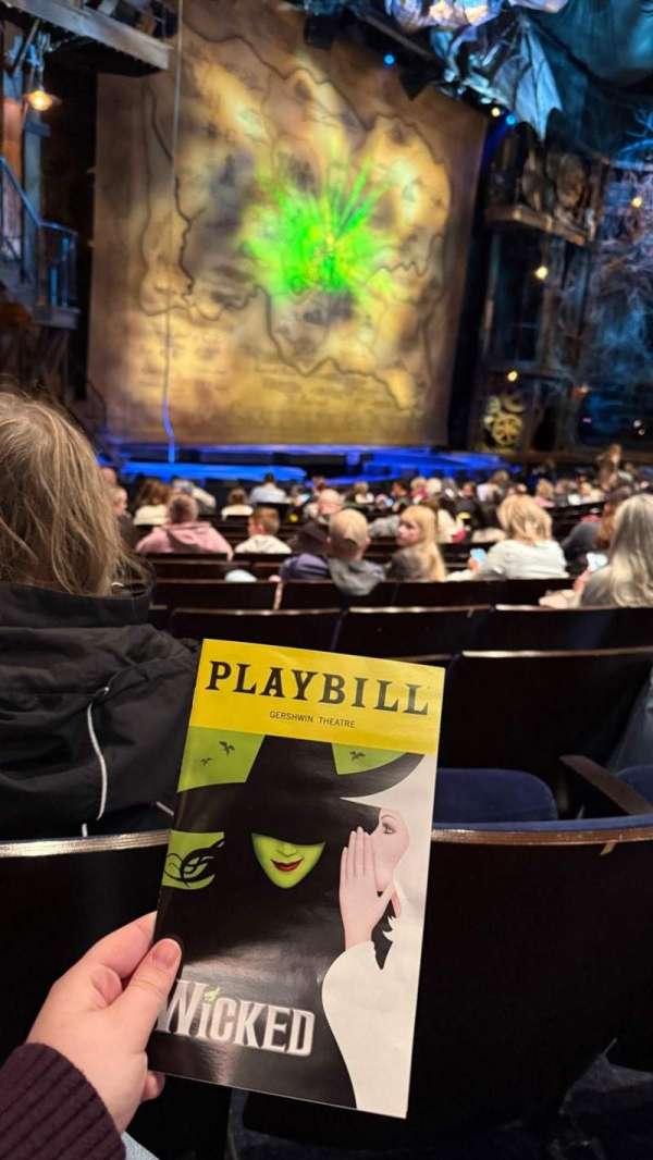 Gershwin Theatre, section: Orchestra L, row: K, seat: 29