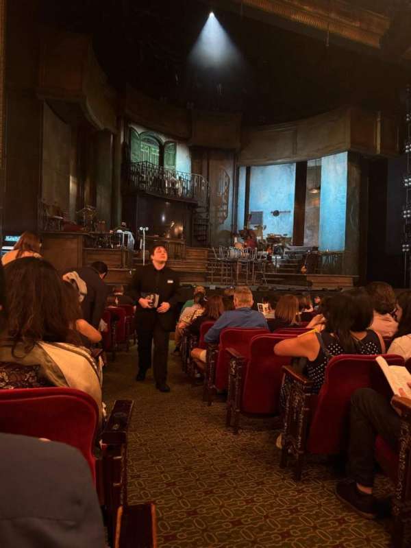 Walter Kerr Theatre, section: Orchestra L, row: M, seat: 1