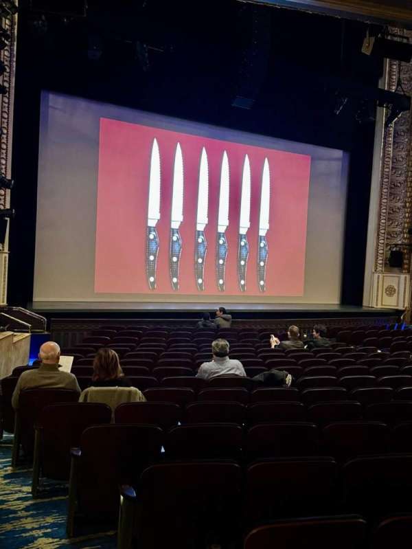 Palace Theatre, Broadway, section: Orchestra L, row: Q, seat: 1