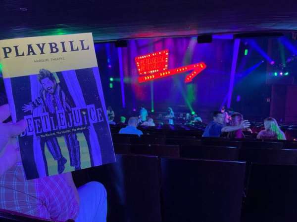 Marquis Theatre, section: Orchestra C, row: W, seat: 123