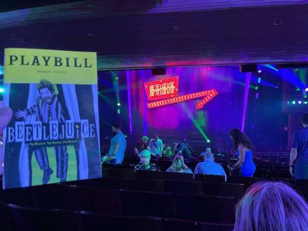 Marquis Theatre, section: Orchestra C, row: W, seat: 120