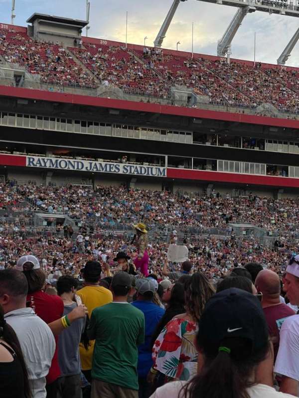 Raymond James Stadium, section: Pit