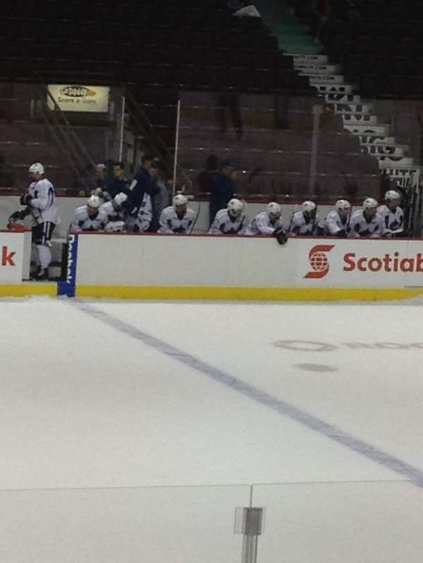 Rogers Arena, section: 108, row: 8, seat: 7