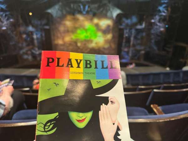 Gershwin Theatre, section: Front Mezzanine C, row: D, seat: 110