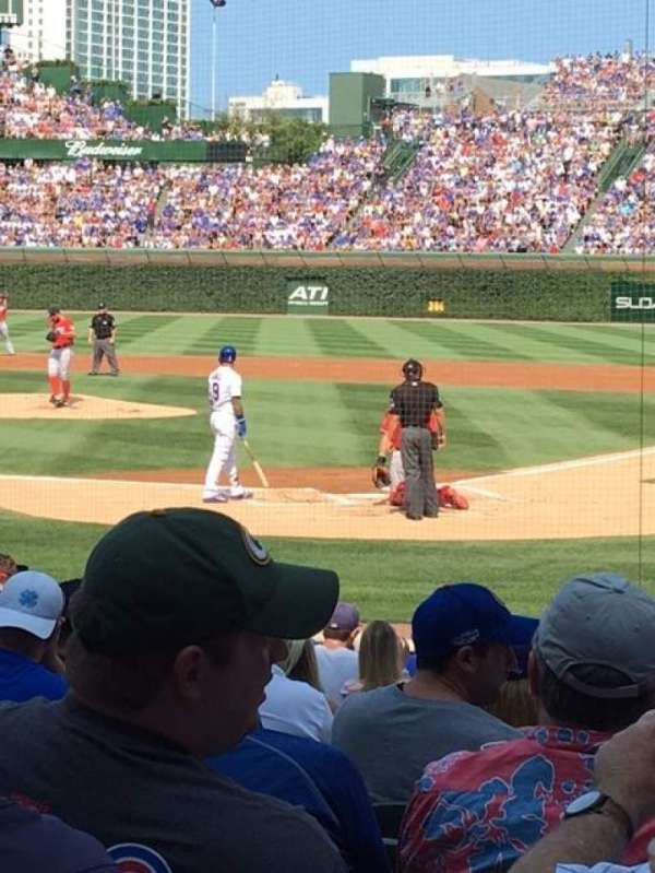 Wrigley Field, section: 117, row: 2, seat: 5