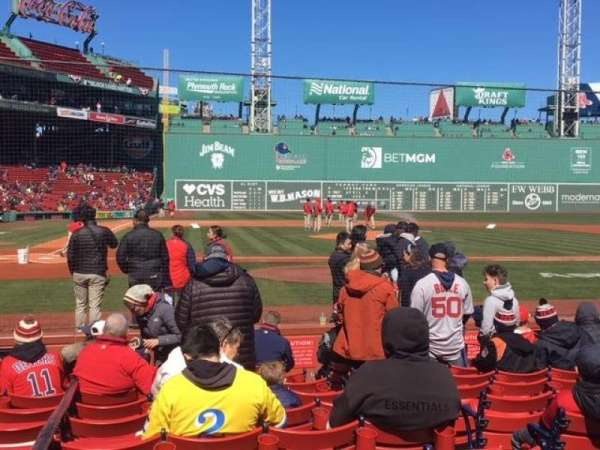 Fenway Park, section: Field Box 36, row: H, seat: 5
