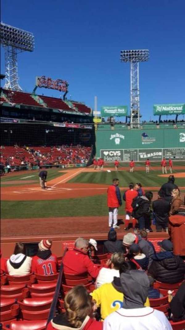 Fenway Park, section: Field Box 36, row: H, seat: 5