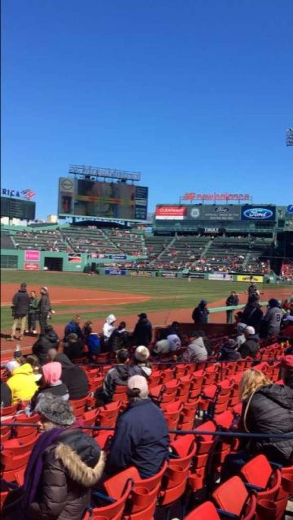 Fenway Park, section: Field Box 36, row: H, seat: 5