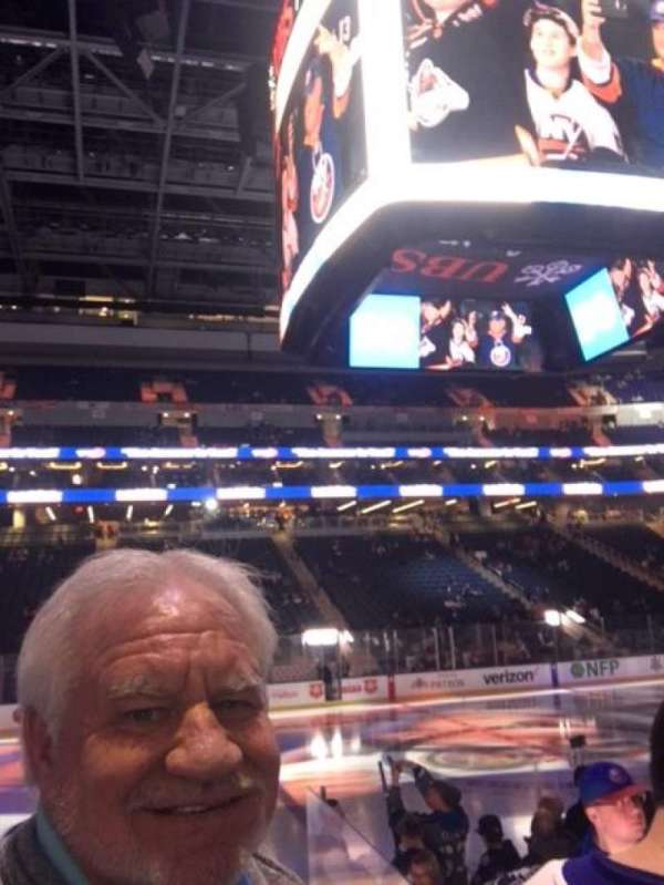 UBS Arena, section: 105, row: 9, seat: 10