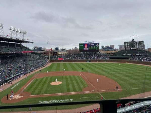 Wrigley Field, section: 323R, row: 1, seat: 13