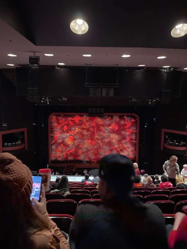 Minskoff Theatre, section: Mezzanine, row: K, seat: 123, 124