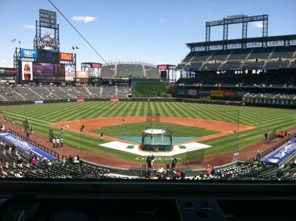 Coors Field, section: Press Box
