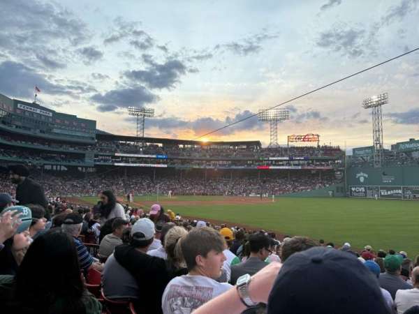 Fenway Park, section: Right Field Box 94, row: HH, seat: 9