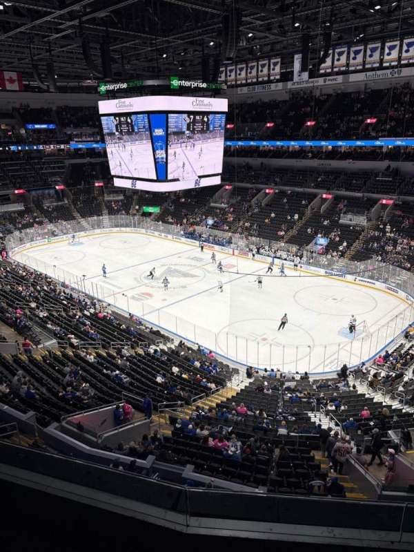 Enterprise Center, section: 316, row: F, seat: 6