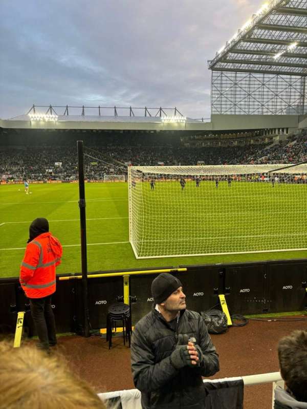 St James' Park, section: LS-L1D, row: DD, seat: 84b