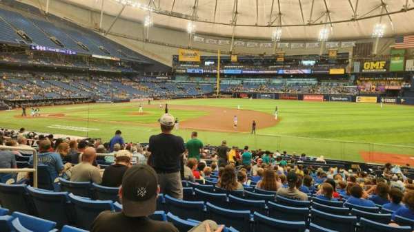 Tropicana Field, section: 124, row: EE, seat: 7
