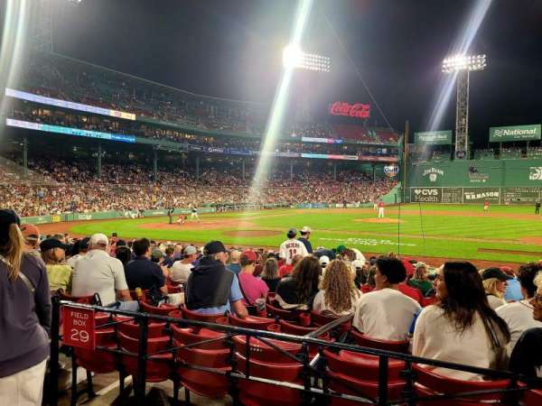 Fenway Park, section: Loge Box 115, row: AA, seat: 7