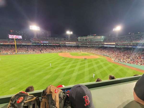 Fenway Park, section: Green Monster 7, row: 2, seat: 8